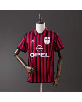 Maillot domicile rétro de l'AC Milan, saison 1999/00