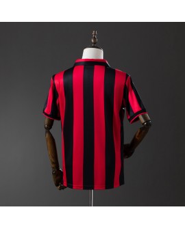Maillot domicile rétro de l'AC Milan, saison 1990/91