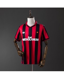 Maillot domicile rétro de l'AC Milan, saison 1990/91