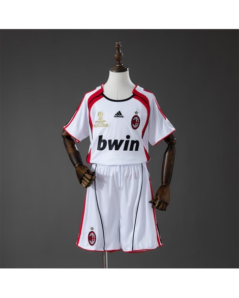 Maillot rétro extérieur de l'AC Milan, saison 2006/07 - Taille enfant