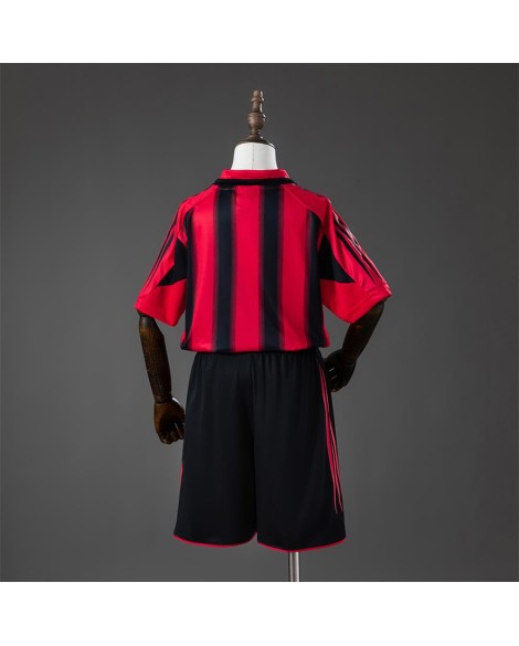 Maillot domicile rétro AC Milan saison 2004/05 - Taille enfant
