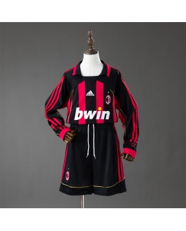 Maillot domicile rétro manches longues AC Milan saison 2006/07 - Taille enfant