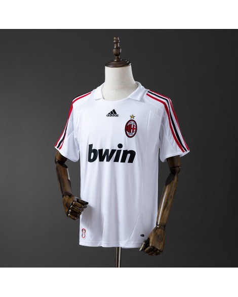 Maillot extérieur rétro de l'AC Milan, saison 2007/08
