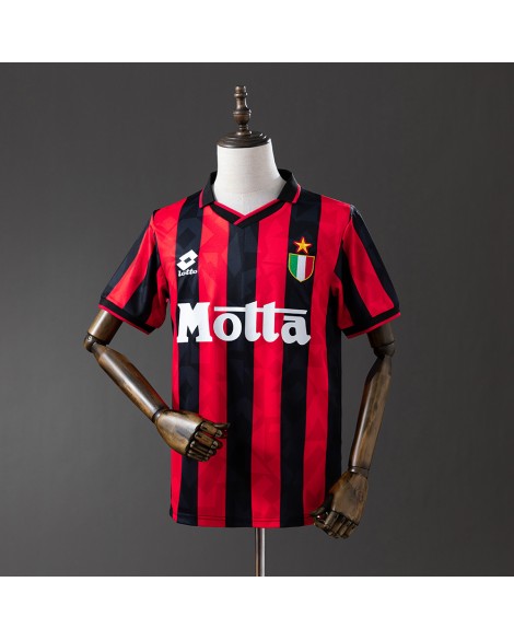 Maillot domicile rétro de l'AC Milan, saison 1993/94