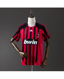 Maillot domicile rétro de l'AC Milan, saison 2007/08
