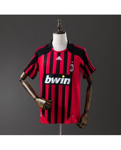 Maillot domicile rétro de l'AC Milan, saison 2007/08