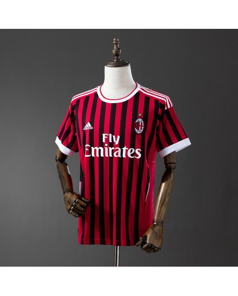 Maillot domicile rétro de l'AC Milan, saison 2011/12