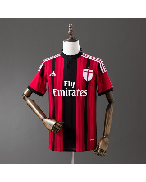 Maillot domicile rétro de l'AC Milan, saison 2014/15