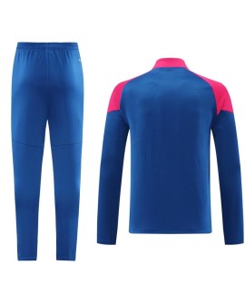 Ensemble veste d'entraînement AC Milan (haut + pantalon) rose et bleu 2024/25