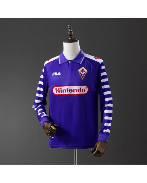 Maillot vintage à manches longues domicile de la Fiorentina 1998 Maillot vintage à manches longues domicile de la Fiorentina 1998