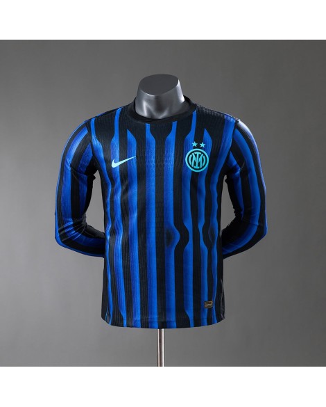 Maillot domicile manches longues de l'Inter Milan 2025/26 - Player