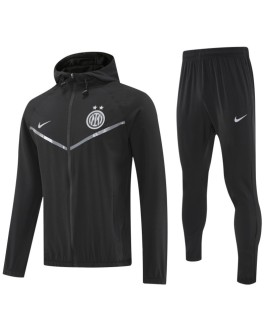 Survêtement coupe-vent noir Inter Milan 2025/26