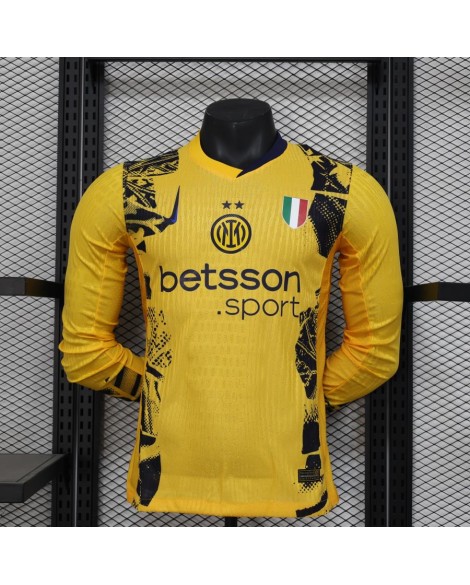 Deuxième maillot extérieur à manches longues de l'Inter Milan, saison 2025/26 - Player