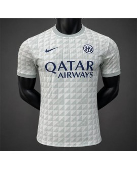 Inter Milan Maillot d'avant-match gris et blanc de l'Inter Milan pour la saison 26/27  -Player