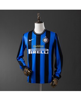 Inter Milan Maillot Domicile Rétro 2010 Par - Manches Longues