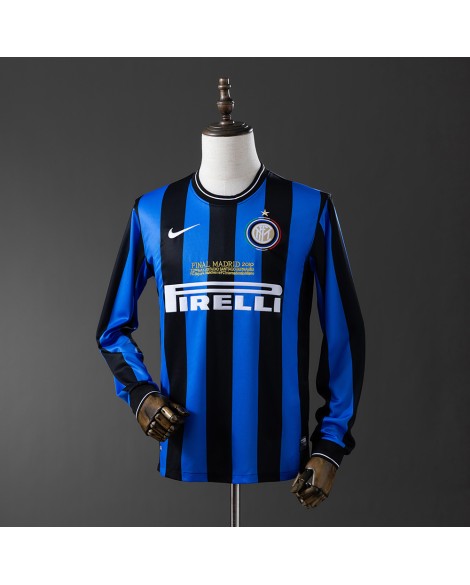 Inter Milan Maillot Domicile Rétro 2010 Par - Manches Longues
