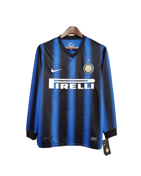 Maillot domicile rétro manches longues Inter Milan 10/11