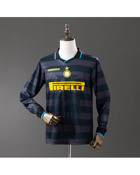 Maillot rétro manches longues Third extérieur de l'Inter Milan 97/98