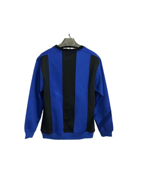Sweat-shirt à manches longues Inter Milan bleu et noir dégradé 2526