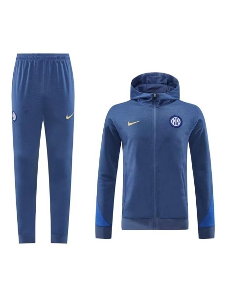 Veste Internazionale Vêtements d'entraînement à capuche 2425-Bleu clair