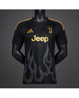 Juventus Maillot édition spéciale 2026/27 à motif flamme noir et or - Player