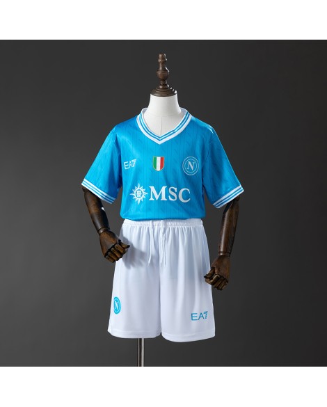 Ensemble de maillots domicile de Naples pour la saison 2025/26 - Enfant