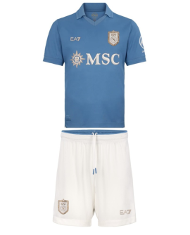 Maillot Domicile Naples 2026/27 - Enfant (Maillot + Short) Précommande disponible – Livraison estimée sous 7 à 14 jours ouvrables