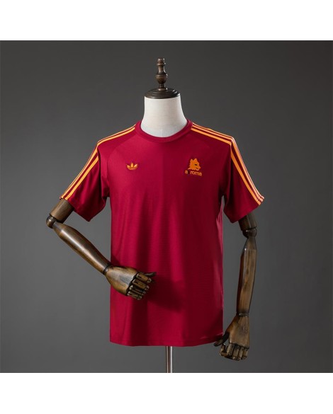 AS Roma T-shirt rouge avec logo de tribune