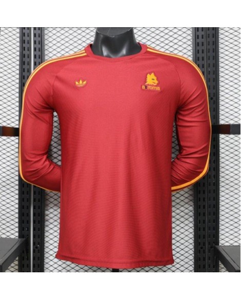 AS Rome Maillot rétro domicile manches longues 2026 - Player