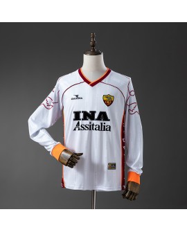 Maillot rétro manches longues extérieur Roma 99/00
