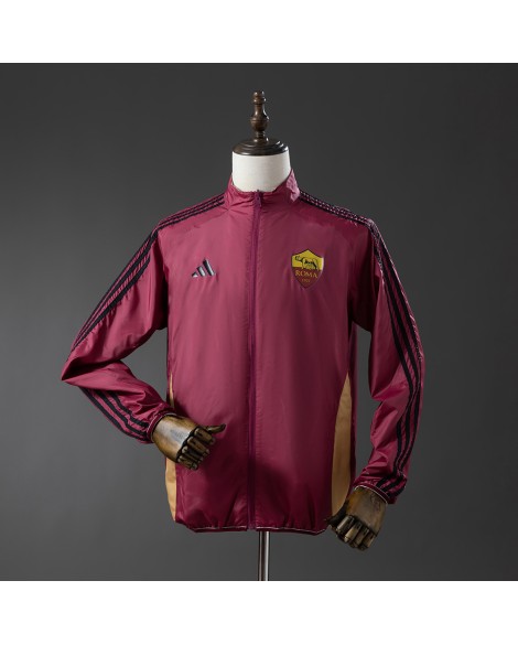 Veste coupe-vent réversible Roma - Rouge et beige Veste coupe-vent réversible Roma - Rouge et beige