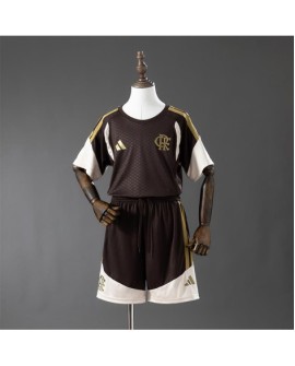 Flamenco Ensemble de maillots d'entraînement marron pour la saison 26/27 - Enfant