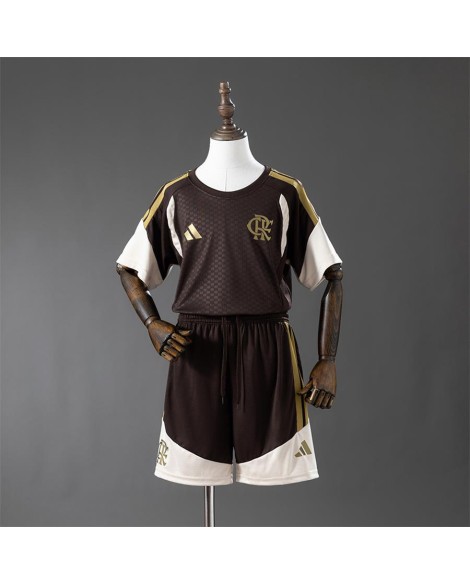 Flamenco Ensemble de maillots d'entraînement marron pour la saison 26/27 - Enfant