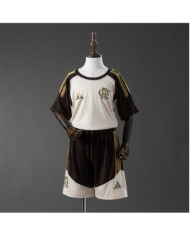 Flamenco Ensemble de maillots d'entraînement marron pour la saison 26/27 - Enfant