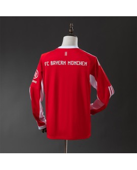Maillot domicile manches longues du Bayern Munich pour la saison 25/26