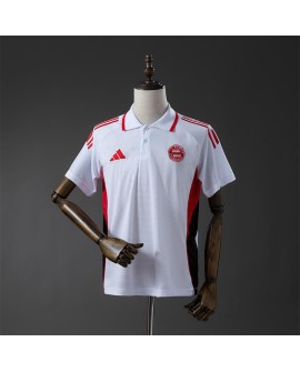 Polo blanc de la saison 25/26 du Bayern Munich