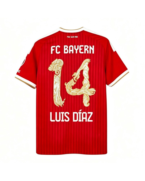 Maillot domicile FC Bayern Munich 26/27 – Édition Spéciale Asie (Personnalisé : LUIS DÍAZ 14) Maillot domicile FC Bayern Munich 26/27 – Édition Spéciale Asie (Personnalisé : LUIS DÍAZ 14)