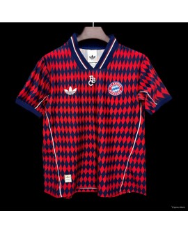 Maillot rouge/marine Adidas Terrace Icons du Bayern Munich 2026