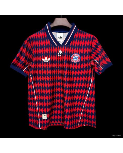 Maillot rouge/marine Adidas Terrace Icons du Bayern Munich 2026 Maillot rouge/marine Adidas Terrace Icons du Bayern Munich 2026