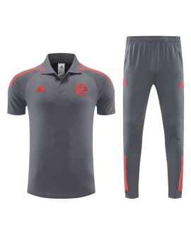 Maillot d'entraînement à manches courtes Bayern Munich POLO 2526 - Gris foncé