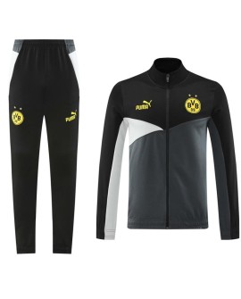 Ensemble d'entraînement veste + pantalon Borussia Dortmund noir 2024/25