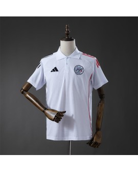Polo Ajax 25/26 - Blanc