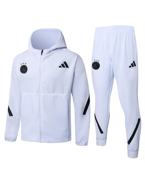 Ensemble de survêtement à capuche Ajax 2526 - Blanc