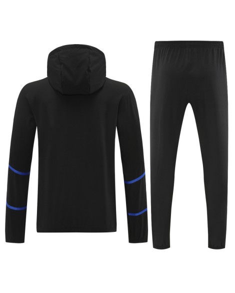Combinaison coupe-vent noire Marseille 2025/26
