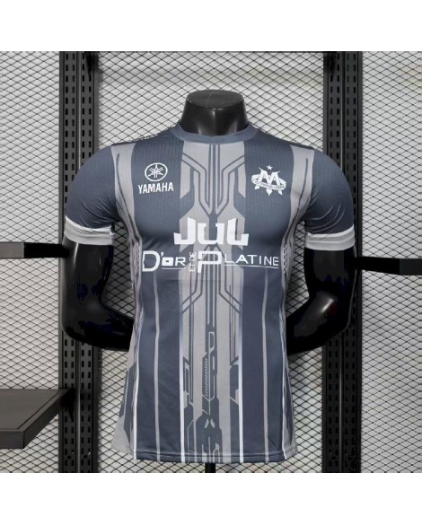 Men’s Olympique Marseille 2025/26 Grey Jersey -Player 