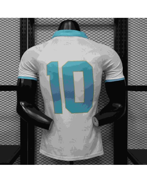 Maillot Édition Spéciale Blanc et Bleu Ciel Olympique de Marseille, Version 26/27 - Player