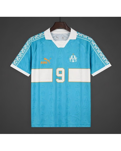 Maillot rétro édition spéciale OM saison 2025/26 – Numéro 9