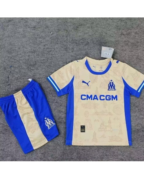 2526 Marseille nouvelle saison trois maillot extérieur manches courtes vêtements pour enfants 2526 Marseille nouvelle saison trois maillot extérieur manches courtes vêtements pour enfants