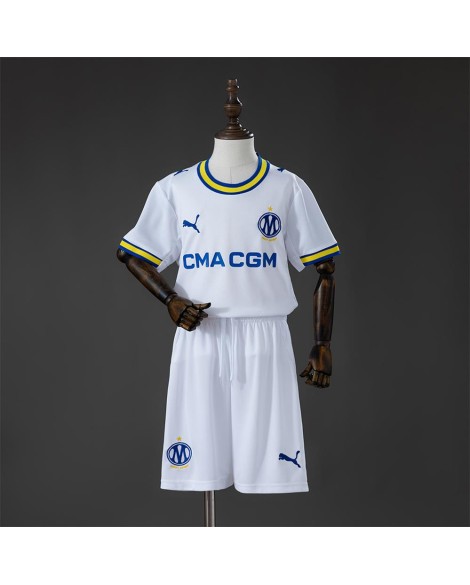 Maillot domicile Marseille 2026/27（Maillot+Short）- Enfant