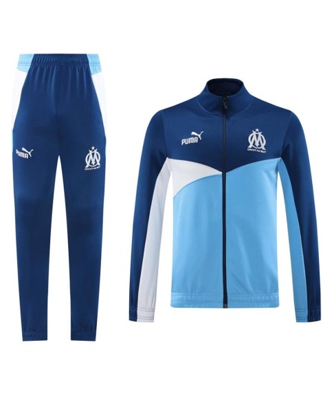 Ensemble Entraînement Marseille (Veste+Pantalon) Bleu 2024/25